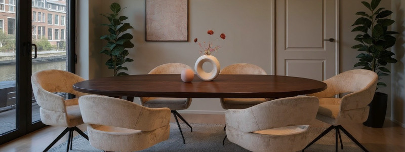 Stoffen eetkamerstoelen vergelijken: wat de productfoto niet laat zien afbeelding