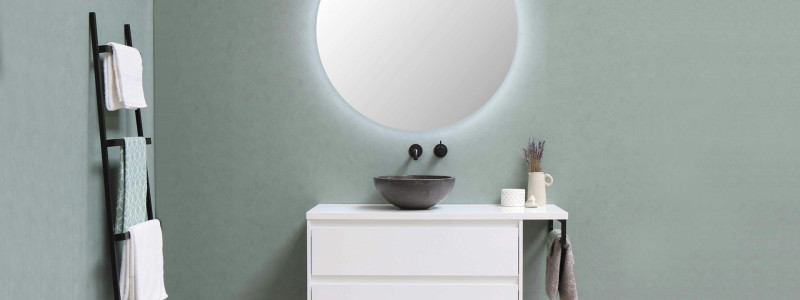 Ronde badkamerspiegels met kast? Inspiratietips afbeelding
