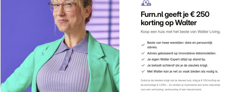 Walter Living kortingscode: €250 korting met onze verwijzingslink afbeelding