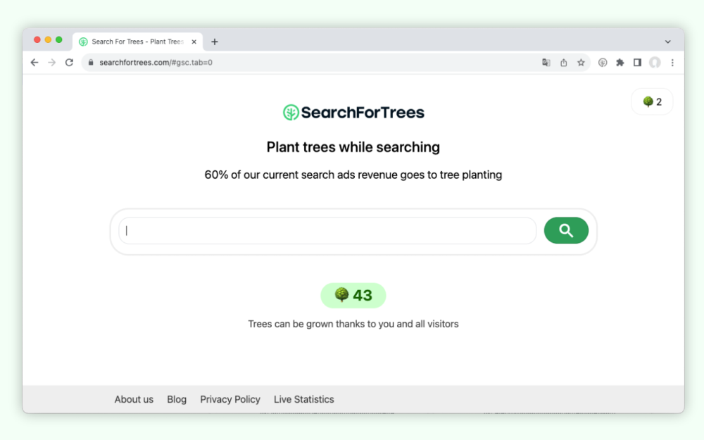 Search For Trees: Bomen zoekmachine screenshot