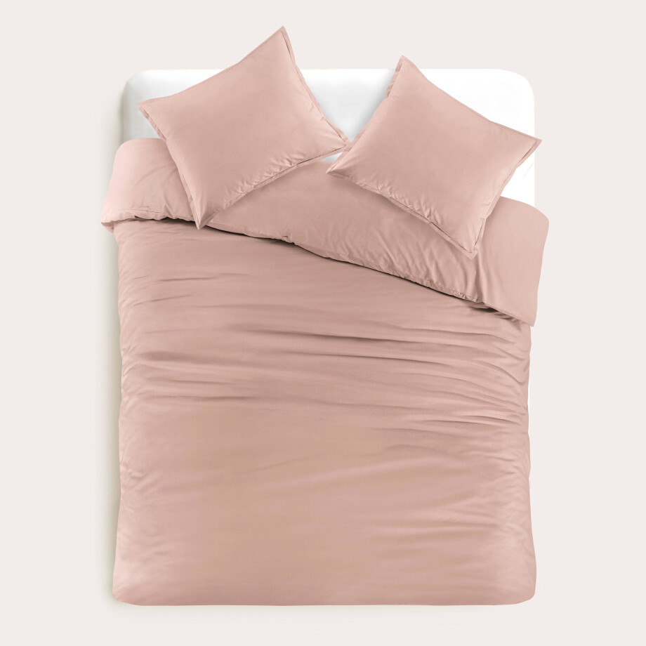 Studio LIVIT perkal katoenen dekbedovertrek lits-jumeaux roze (240x220 cm) afbeelding 