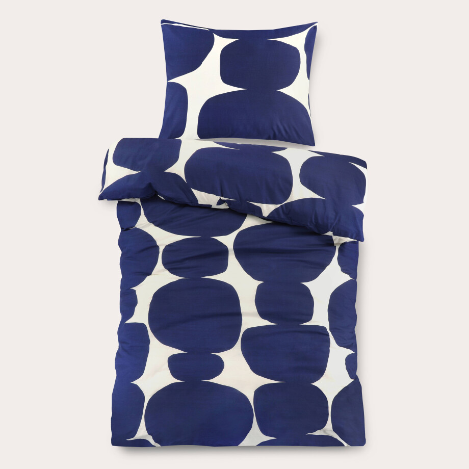 NOUS Kids katoenen dekbedovertrek kinder blauw (120x150 cm) NOUS Kids katoenen dekbedovertrek kinder blauw (120x150 cm) afbeelding