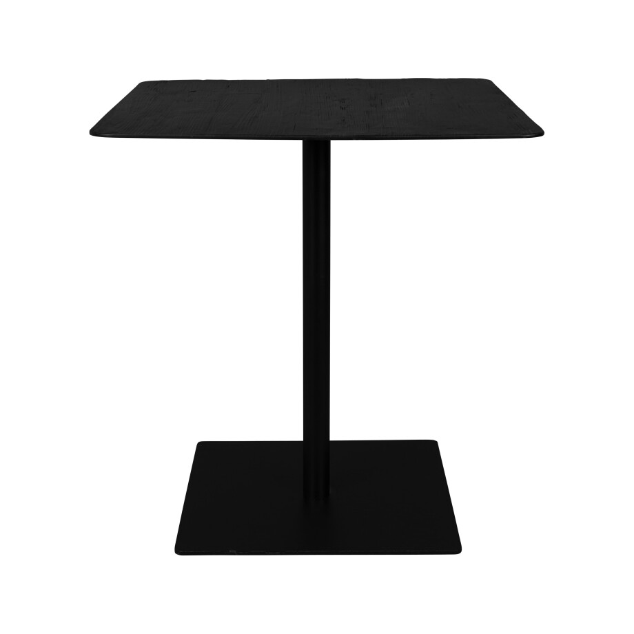 Dutchbone Vierkante Bistrotafel 'Braza' 70 x 70cm, kleur Zwart afbeelding 1