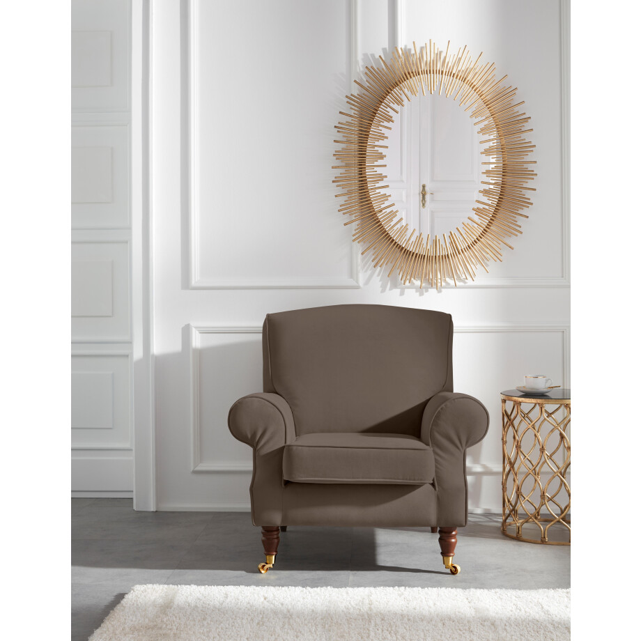 Guido Maria Kretschmer Home&Living Fauteuil Rennes in fluweellook of katoenmix afbeelding 1