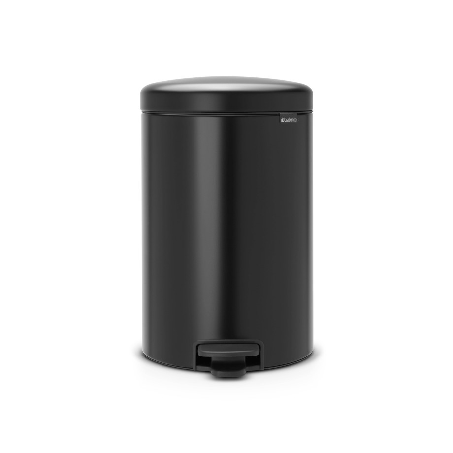 Brabantia NewIcon prullenbak - 20 l - Matt Black afbeelding 