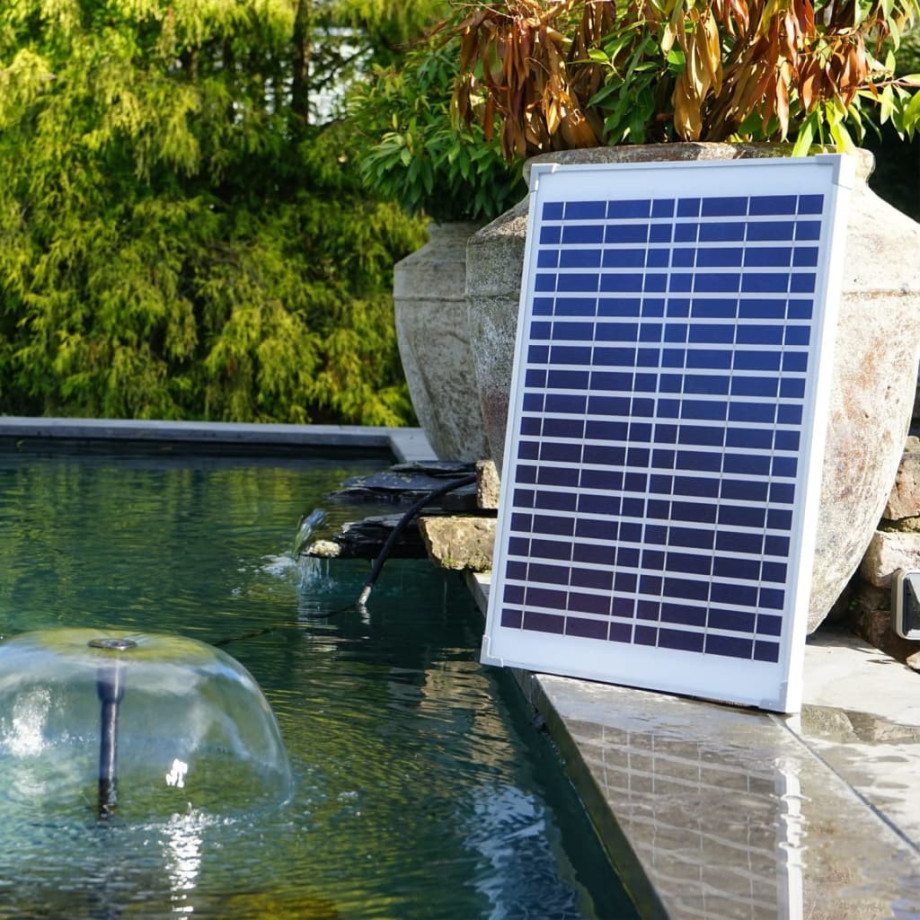 Ubbink Fonteinpompset SolarMax 1000 met zonnepaneel afbeelding 