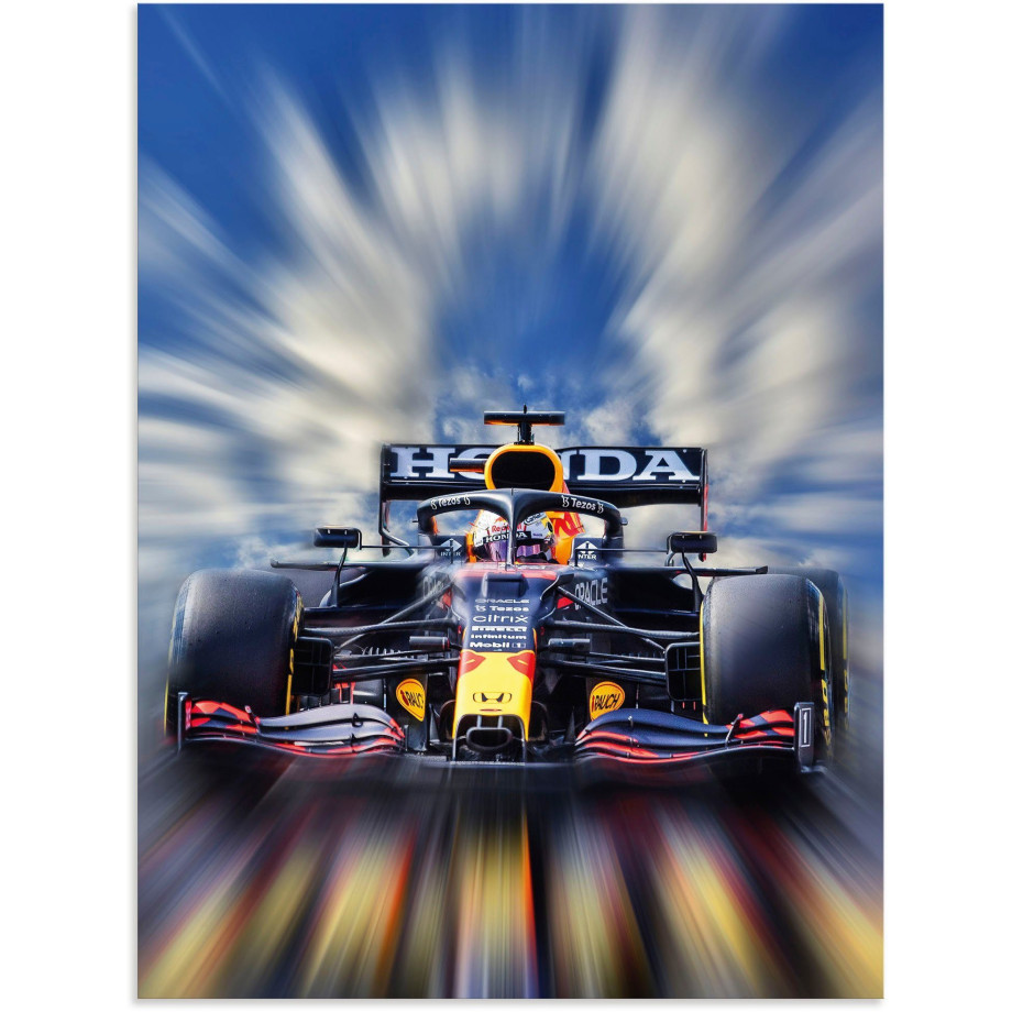 Artland Artprint Max Verstappen - wereldkampioen Formule 1 als artprint van aluminium, artprint voor buiten, artprint op linnen, poster, muursticker afbeelding 1