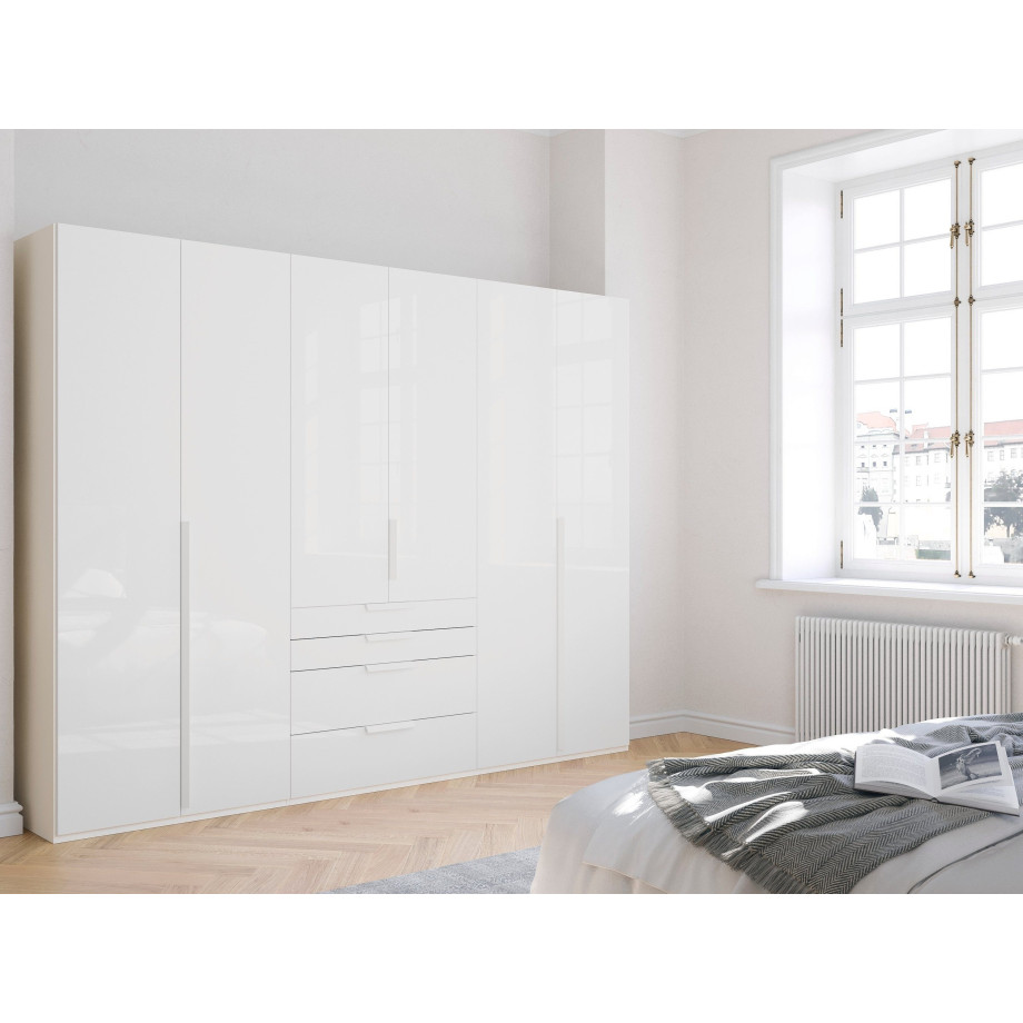 rauch Draaideurkast Purisma met glazen front, laden en vele accessoires, met soft-closetechniek afbeelding 1