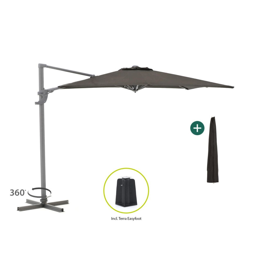Shadowline Francisco zweefparasol 260x260cm - Laagste prijsgarantie! afbeelding 1