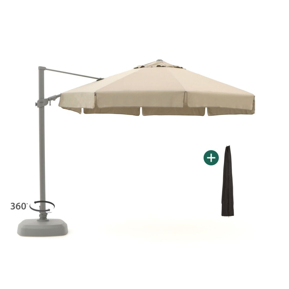 Shadowline Miami zweefparasol ø 350cm - Laagste prijsgarantie! afbeelding 1