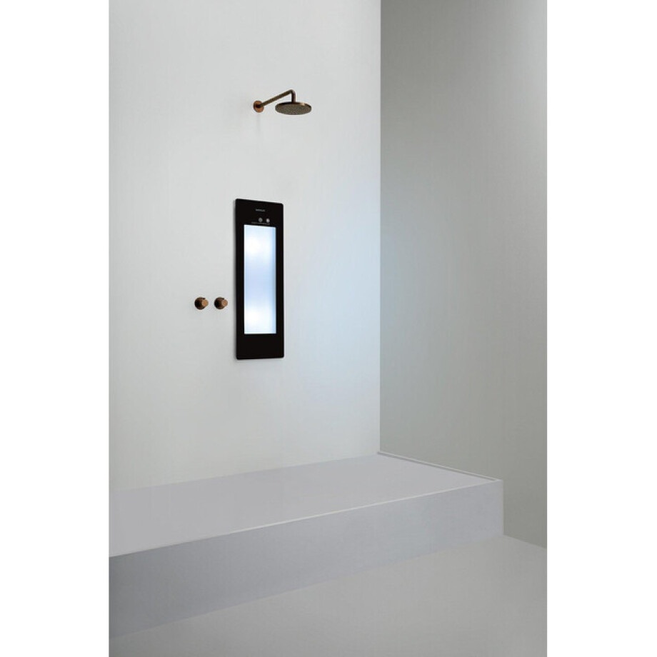 Sunshower Round Small Plus infrarood en UV licht inbouw 95x33x10cm Black S0600-S0102 Sunshower Round Small Plus infrarood en UV licht inbouw 95x33x10cm Black S0600-S0102 afbeelding 1