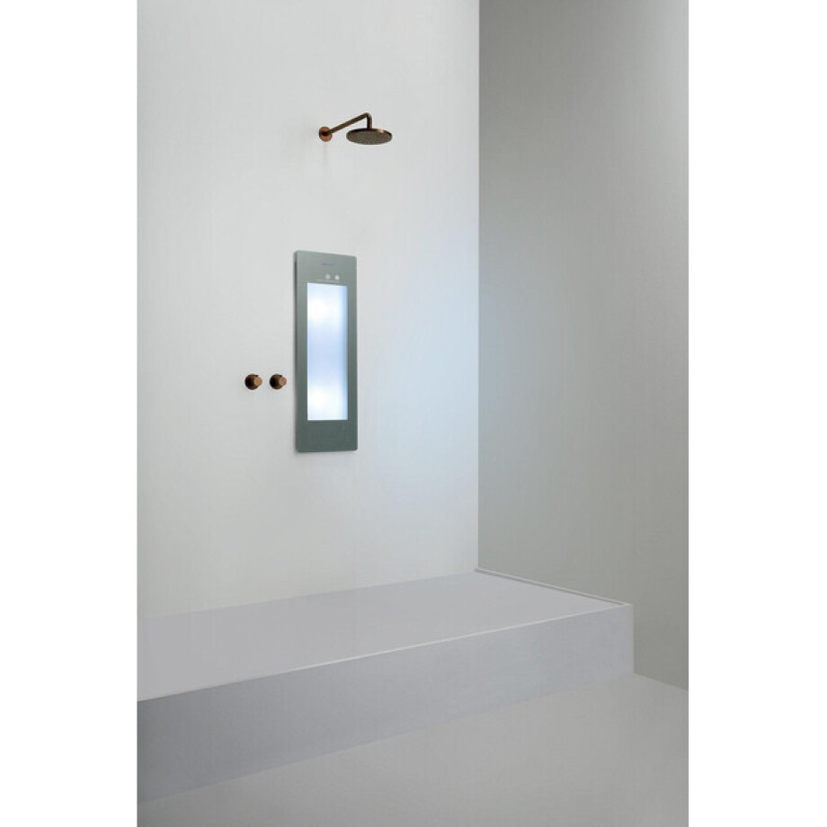 Sunshower Round Small Plus infrarood en UV licht inbouw 95x33x10cm Grey S0600-S0103 Sunshower Round Small Plus infrarood en UV licht inbouw 95x33x10cm Grey S0600-S0103 afbeelding 1