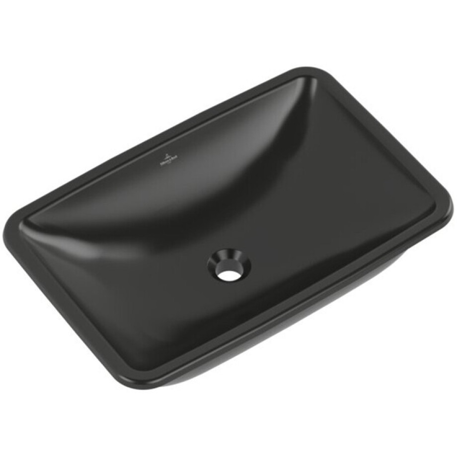 Villeroy & Boch Loop & friends wastafel - 38x61.5cm - zonder kraangat - p.black C+ 4a5800r7 afbeelding 1