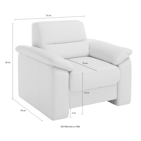 sit&more Fauteuil Ascara inclusief een comfortabele veerkern afbeelding2 - 1