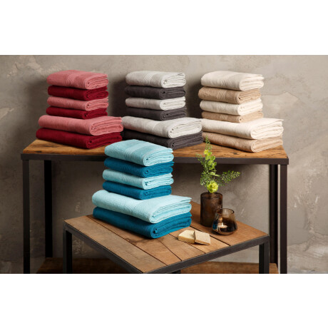 my home Handdoekenset Anna, 2 douchehanddoeken 70x140, 4 handdoeken 50x100 Handdoekset, gestreept randdessin, 100% katoen, tweekleurig (set, 6-delig) afbeelding2 - 1