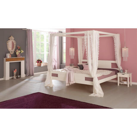 Home affaire Massief houten ledikant "KYOTO" hemelbed gecertificeerd massief hout (grenen) afbeelding2 - 1