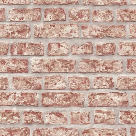 Noordwand Behang Topchic Bricks rood en grijs afbeelding2 - 1