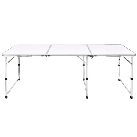 vidaXL Campingtafel inklapbaar en verstelbaar in hoogte aluminium 180 x 60 cm afbeelding2 - 1