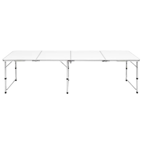 vidaXL Campingtafel inklapbaar en verstelbaar 240x60 cm aluminium afbeelding2 - 1