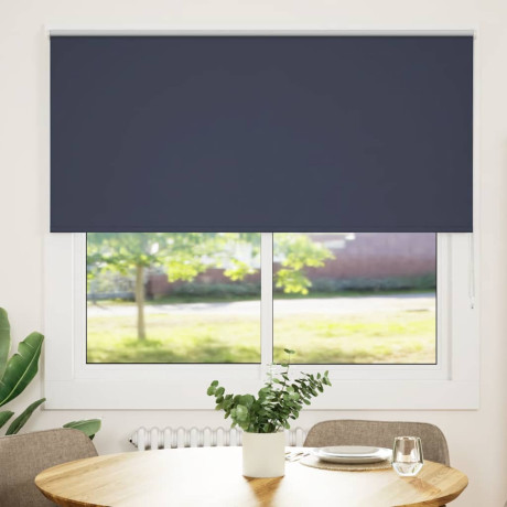 vidaXL Rolgordijn verduisterend 145x175 cm stofbreedte 141,6 cm blauw afbeelding2 - 1