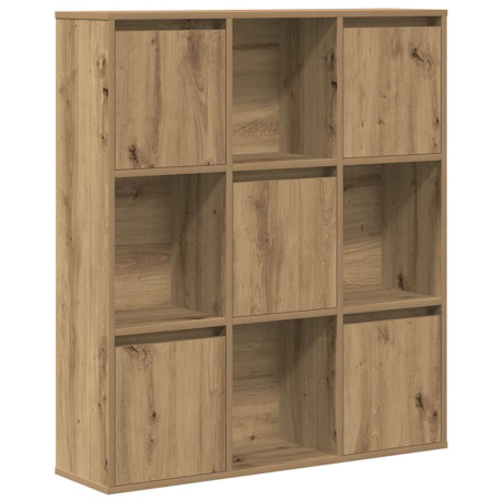 vidaXL Boekenkast 89x24x101,5 cm bewerkt hout artisanaal eikenkleurig afbeelding2 - 1