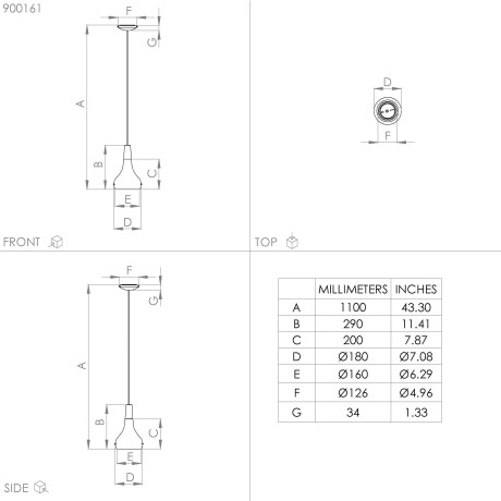 EGLO Hanglamp SABINAR Hanglamp in zwart en bruin van staal, hout - excl. E27 - 40W (1 stuk) afbeelding2 - 1