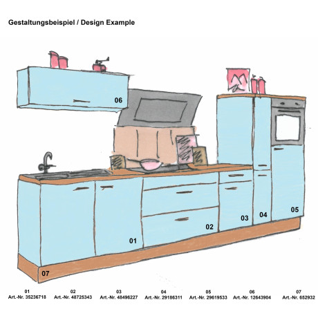 OPTIFIT Gootsteenkast Cara Breedte 100 cm afbeelding2 - 1