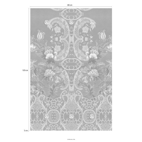 queence Kapstok Bloemen met 6 haken, 80 x 120 cm afbeelding2 - 1