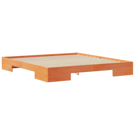 vidaXL Bedframe met opslag Bruin 180 x 200 cm Massief grenenhout afbeelding2 - 1