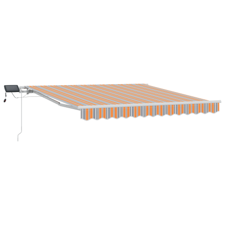 vidaXL Inklapbaar Zonnescherm with Meerkleurig 300 x 250 cm Stof afbeelding2 - 1