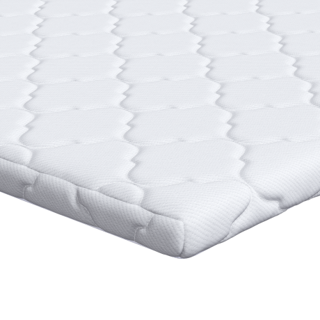 vidaXL Matraspads Wit 100 x 200 cm Niet-plakkende polyester afbeelding2 - 1