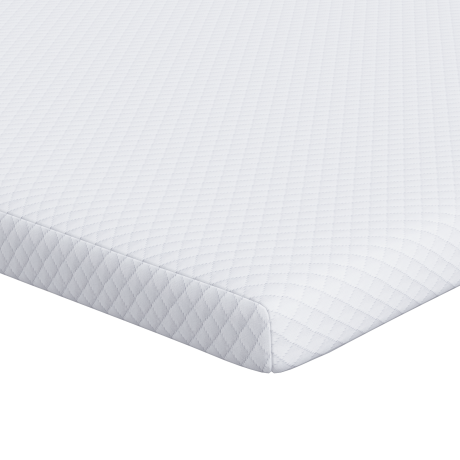 vidaXL Matraspads Wit 140 x 200 cm 100% polyester jacquard stof afbeelding2 - 1