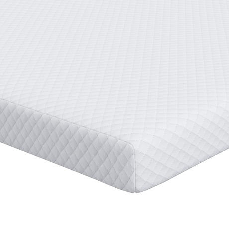 vidaXL Matraspads Wit 200 x 200 cm 100% polyester jacquard stof afbeelding2 - 1
