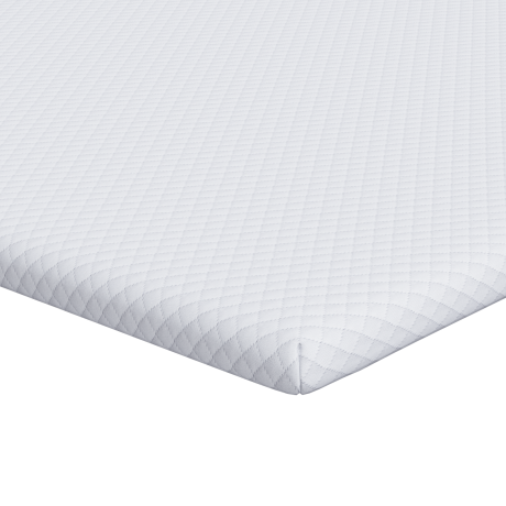 vidaXL Matraspads Wit 70 x 200 cm 100% polyester jacquard stof afbeelding2 - 1