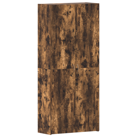 vidaXL Schoenenkast 80x35,5x180 cm bewerkt hout gerookt eikenkleurig afbeelding2 - 1