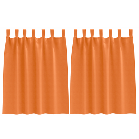 vidaXL Verduisterende gordijnen 2 pcs Feloranje 140 x 140 cm Polyester afbeelding2 - 1
