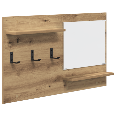 vidaXL Wandgemonteerde kapstok Ambachtelijk eiken 90 x 10 x 50 cm afbeelding2 - 1