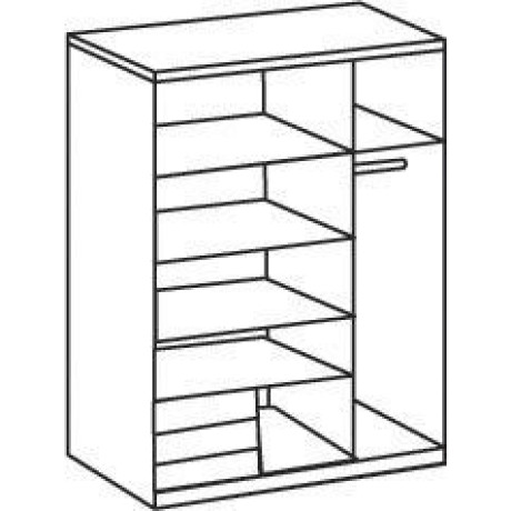 Wimex Zweefdeurkast Emden Met externe lades afbeelding2 - 1