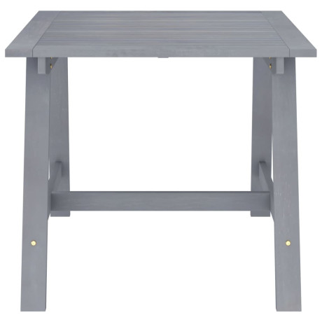 vidaXL Tuintafel 88x88x74 cm massief acaciahout grijs afbeelding3 - 1