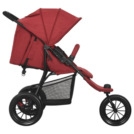 vidaXL Kinderwagen staal rood afbeelding3 - 1