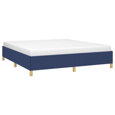 vidaXL Bedframe zonder matras stof blauw 180x200 cm afbeelding3 - 1