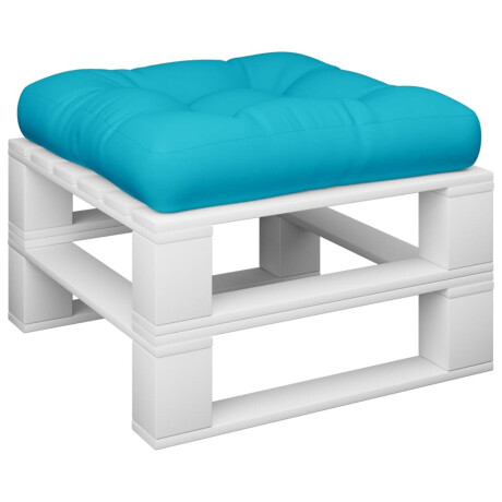 vidaXL Palletkussen 58x58x10 cm oxford stof turquoise afbeelding3 - 1