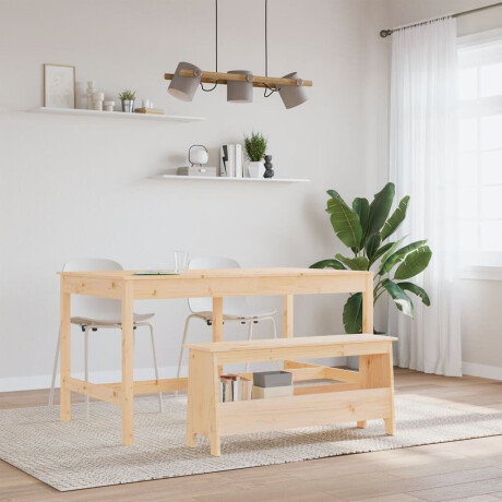 vidaXL Halbankje 100x28x45 cm massief grenenhout afbeelding3 - 1