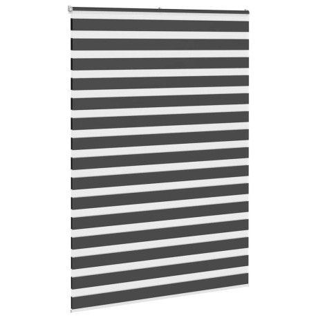 vidaXL Zebra rolgordijn 160x200 cm stofbreedte 155,9 cm zwart afbeelding3 - 1