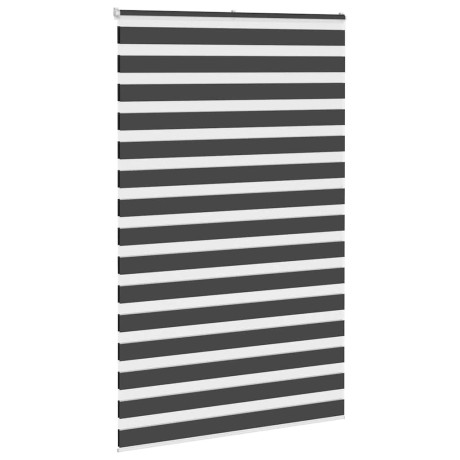 vidaXL Zebra rolgordijn 150x230 cm stofbreedte 145,9 cm zwart afbeelding3 - 1