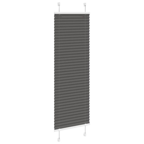 vidaXL Plissé rolgordijn 45x100 cm stofbreedte 44,4 cm polyester zwart afbeelding3 - 1