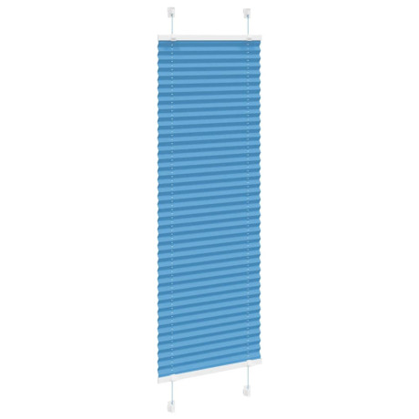 vidaXL Plissé rolgordijn 40x150 cm stofbreedte 39,4 cm polyester blauw afbeelding3 - 1