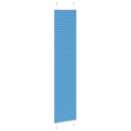 vidaXL Plissé rolgordijn 40x200 cm stofbreedte 39,4 cm polyester blauw afbeelding3 - 1