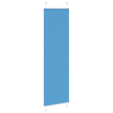 vidaXL Plissé rolgordijn 65x200 cm stofbreedte 64,4 cm polyester blauw afbeelding3 - 1