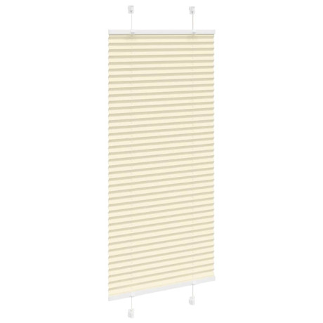 vidaXL Plissé rolgordijn 65x150 cm stofbreedte 64,4 cm polyester crème afbeelding3 - 1